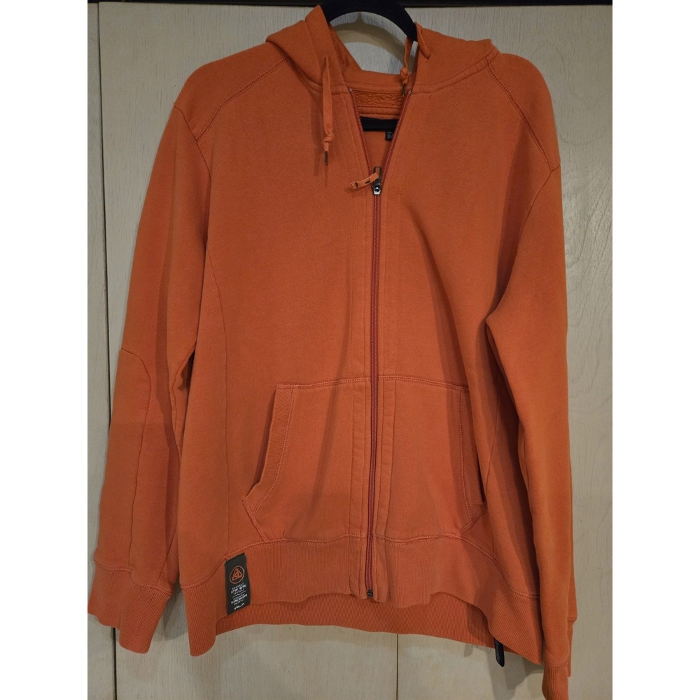 Ralph Lauren RLX Everest Khumbu Hoodie Mens L Orange Full Zip Expedition
